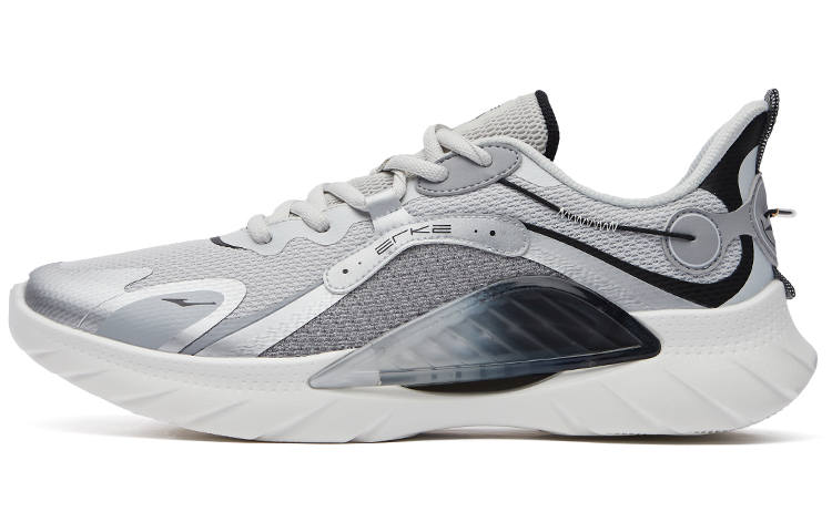 Erke Low top Running Shoes Men's Snow Gray