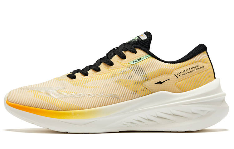 Erke Cruise 2.0 Cushioning Breathable Low top Running Shoes Men's White Orange Black