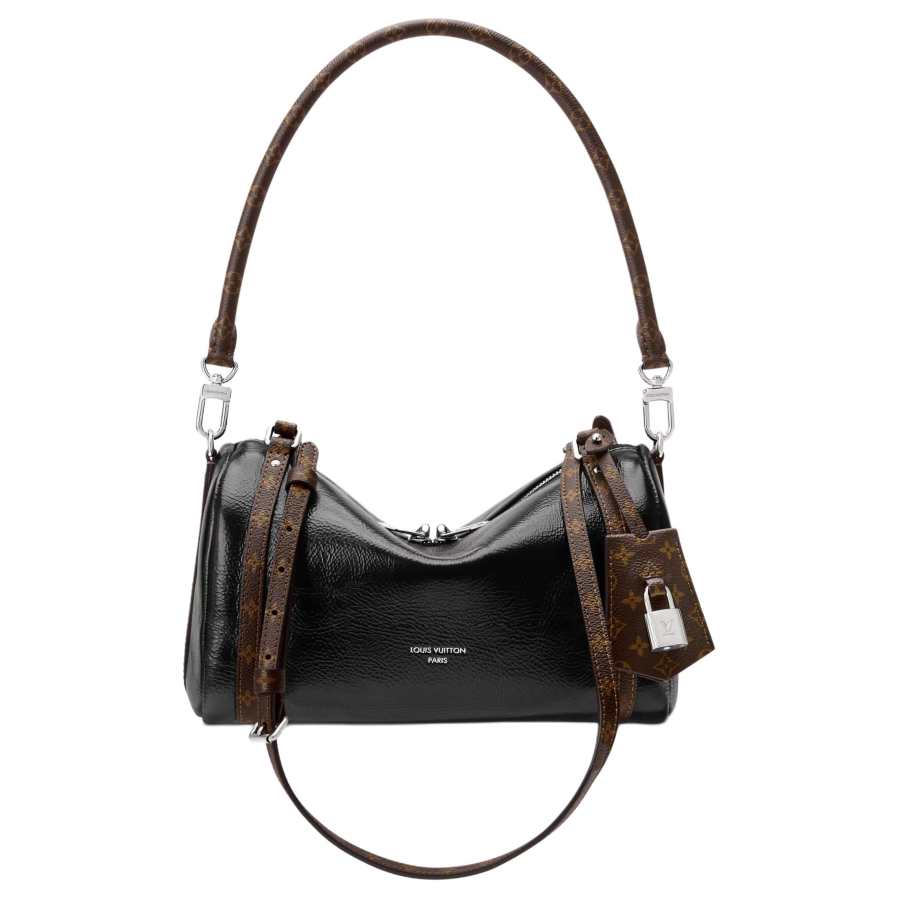 LOUIS VUITTON Express Cow Leather Portable Crossbody Bag, Shoulder Bag Small Women's Black