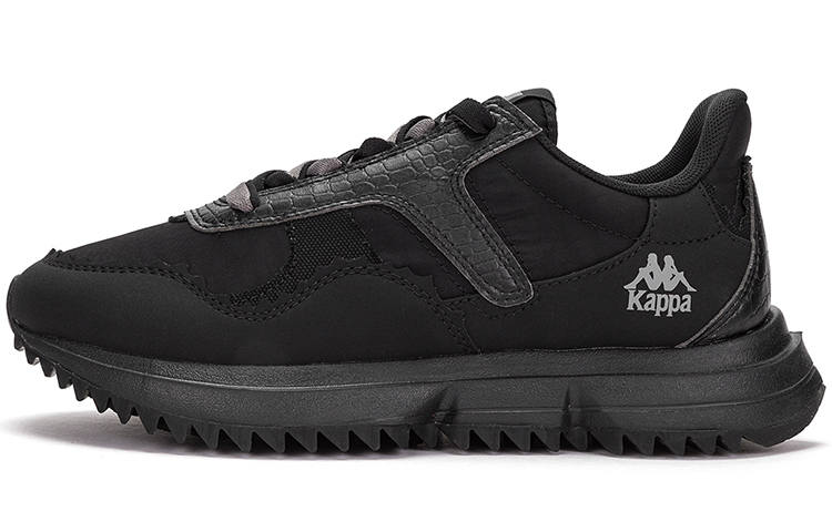 Kappa Slip Resistant Abrasion Resistant Slip Resistant Abrasion Resistant Low top Running Shoes Unisex Black