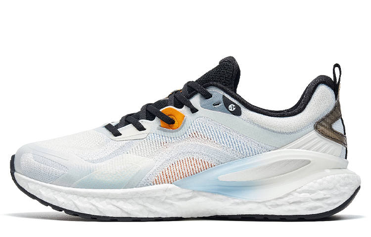 XTEP Slip Resistant, Abrasion Resistant, Breathable Low top Running Shoes Men's White Blue