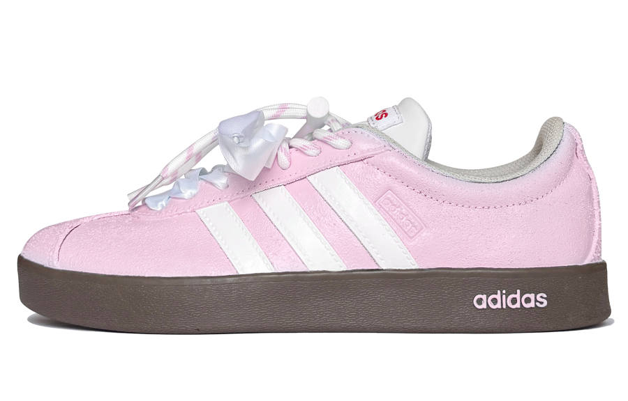 Adidas Adidas VL COURT 2.0 Strawberry Yogurt Cushioning Low top Skateboard Shoes Unisex Pink