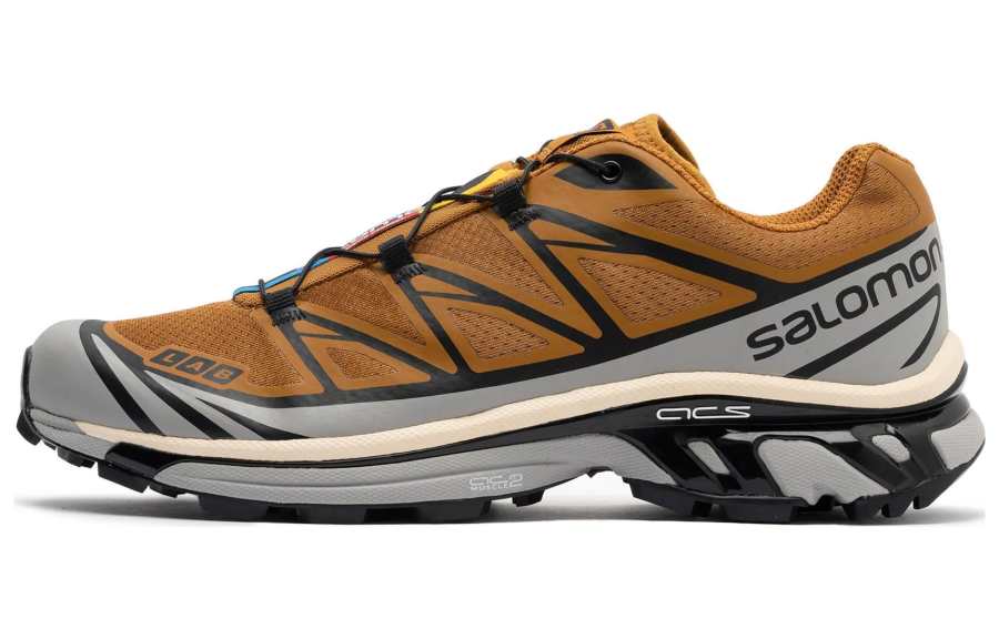 SALOMON XT 6 Mesh Abrasion Resistant Breathable Low top Casual Trail Running Training City Commuting Running Shoes