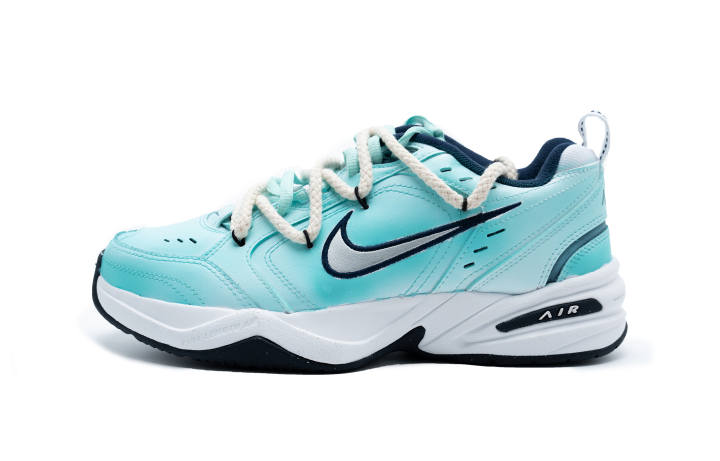 Nike Nike M2K Synthetic Leather, Leather Cushioning Slip Resistant Lightweight Support Low top Chunky Sneakers Men's Blue