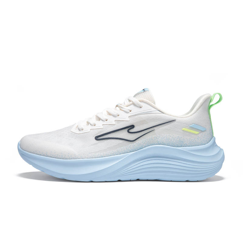 Erke Mesh Cushioning Breathable Lightweight Low top Casual Running Shoes Men's White Blue