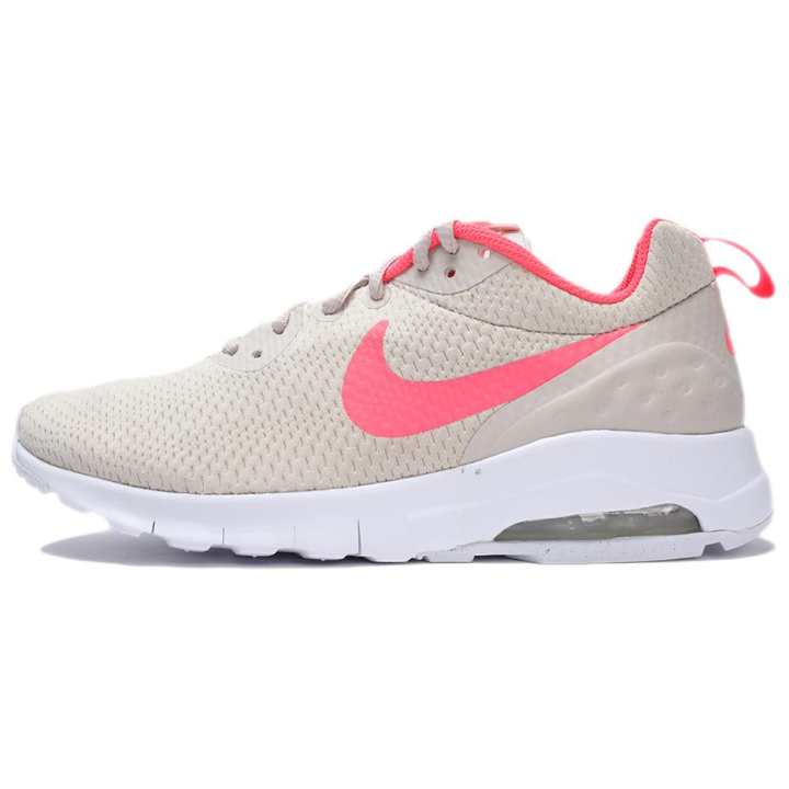 Nike Nike Air Max Motion Abrasion Resistant Low top Running Shoes Women's Beige Pink White