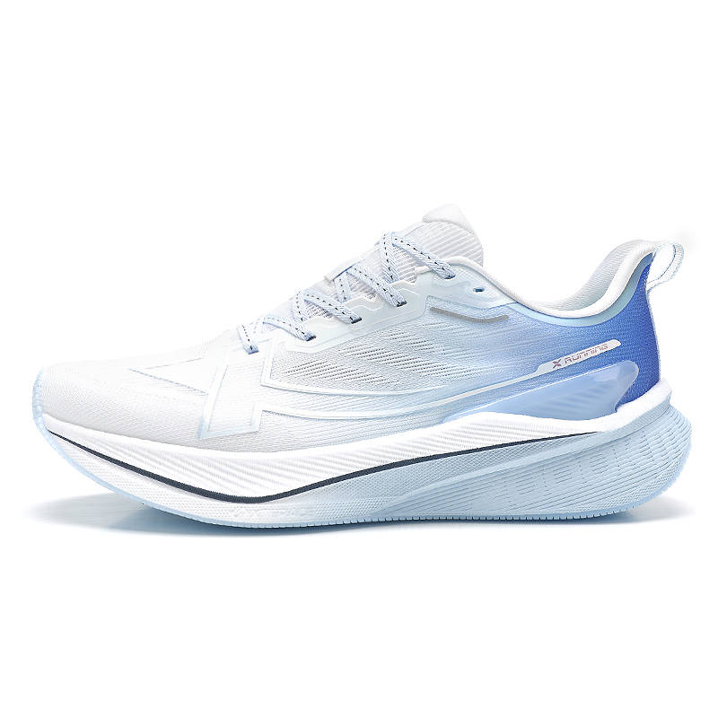 XTEP 2000km 3.0 Cushioning Breathable Low top Casual Running Shoes Men's White Blue