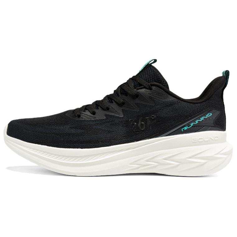 361° PU, Mesh Cushioning Slip Resistant Lightweight Low top Casual Running Shoes Men's Black White