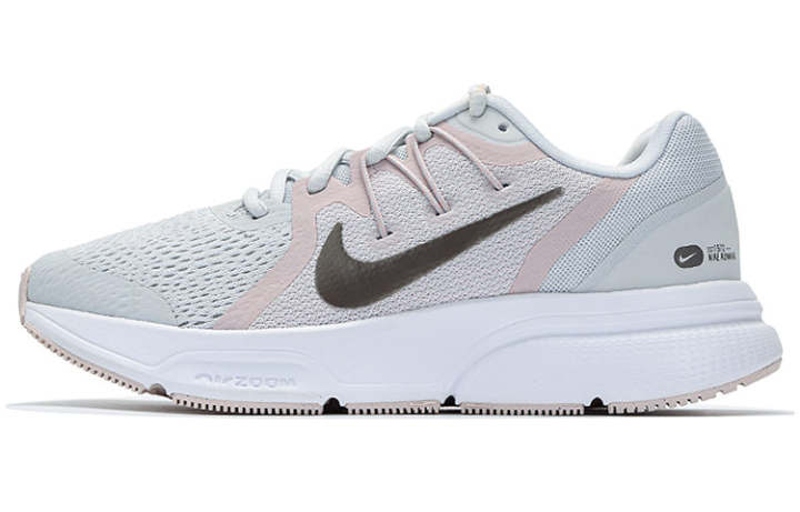 Nike Nike Zoom Span 3 Fabric Cushioning Slip Resistant Support Low top Running Shoes Women's Gray