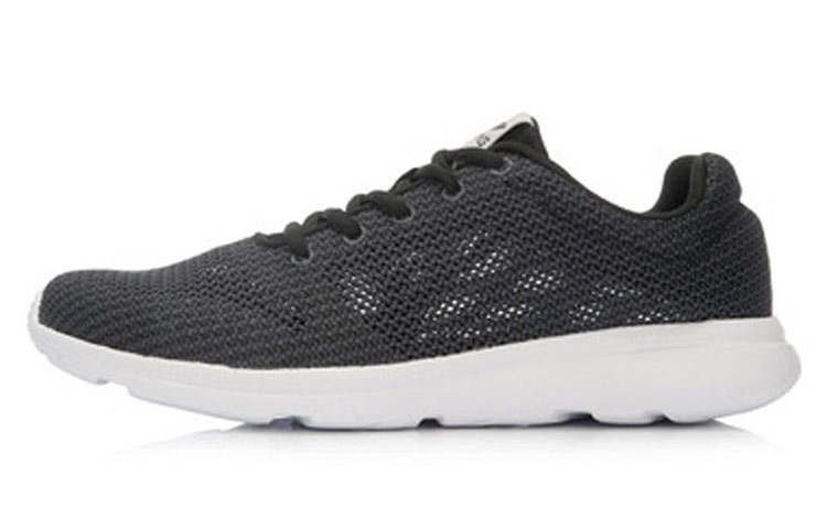 Li-Ning Li Ning Cushioning Slip Resistant Breathable Low top Casual Running Shoes Men's Black