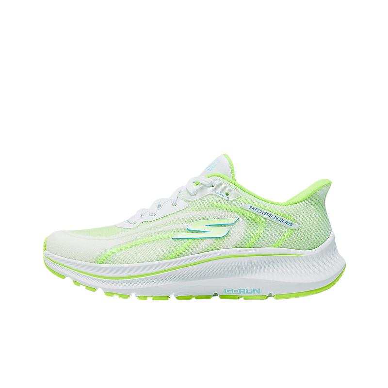 Skechers Women's GO Abrasion Resistant Low top Casual Running Shoes Women's White Yellow
