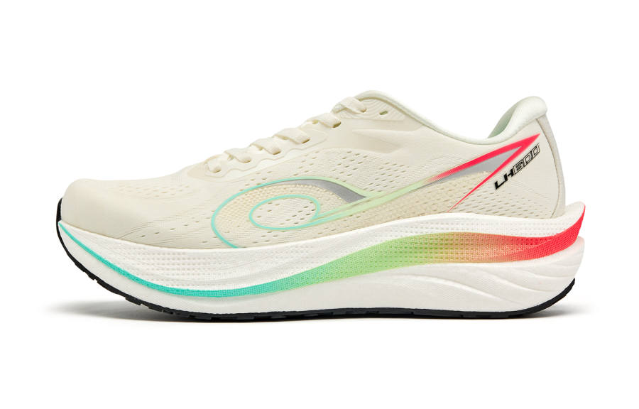 QIAODAN Steering 600 Running Shoes Men's Low Top Ivory White Silver