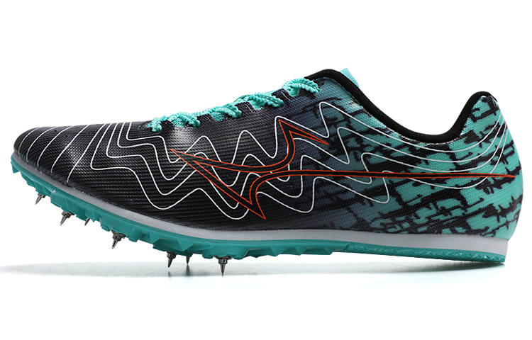 HEALTH 1110 Sprint Racing Training Running Shoes Unisex Black Cyan