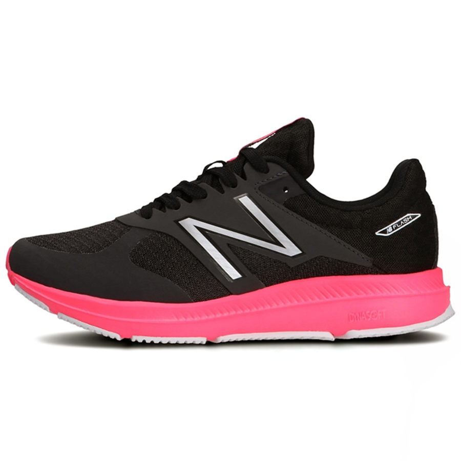 New Balance New Balance NB Flash Fashion Trend Fabric Cushioning Abrasion Resistant Breathable Low top Running Shoes Women's Black