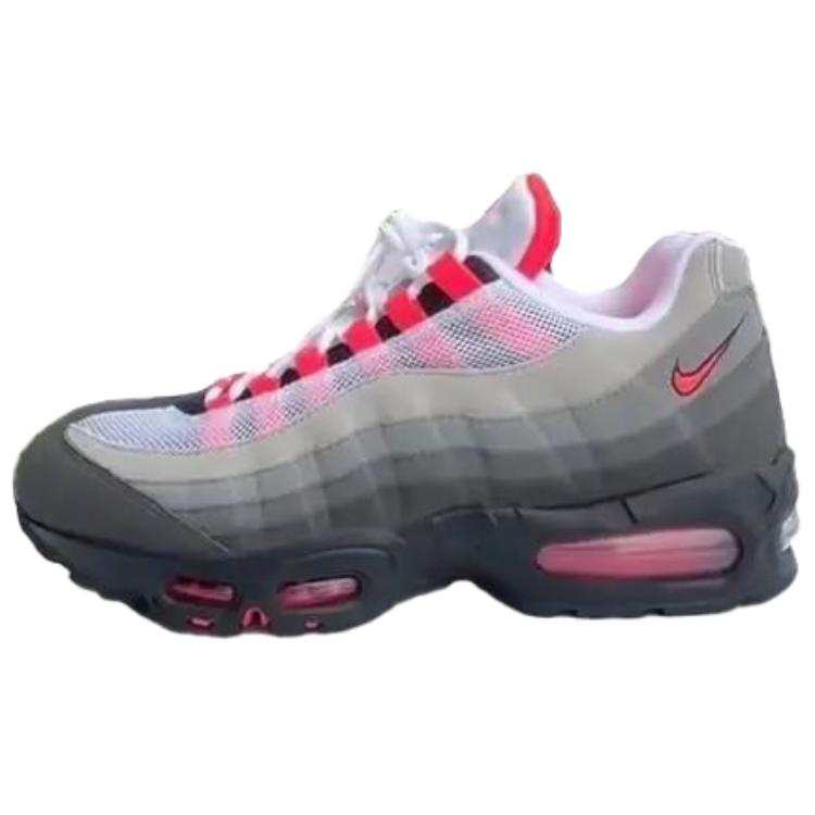 Nike Nike Air Max 95 Abrasion Resistant Abrasion Resistant Low top Casual Running Shoes Men's Gray White
