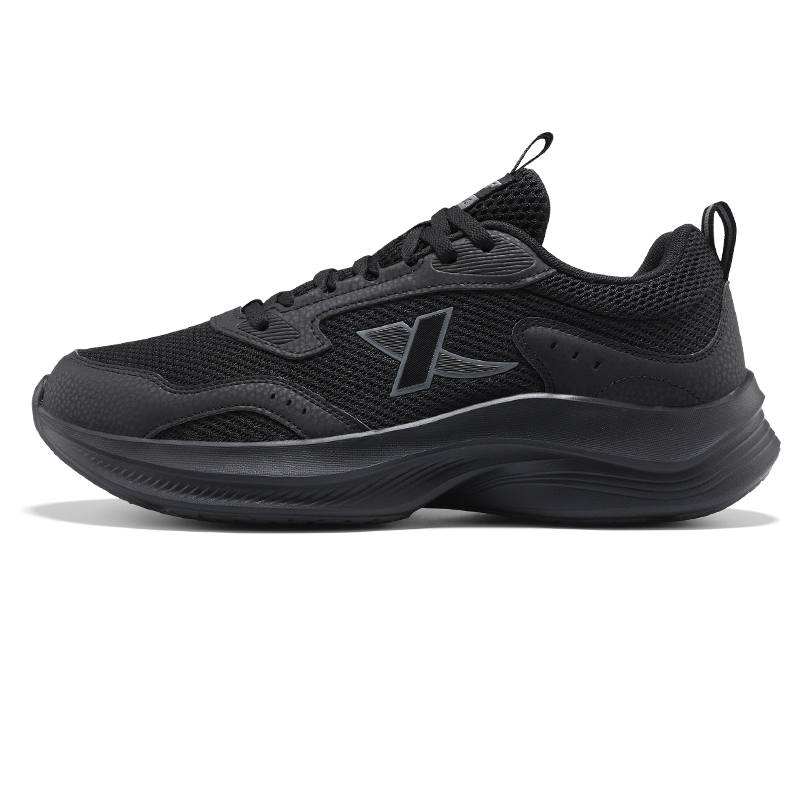 XTEP Cushioning Slip Resistant Breathable Low top Casual Running Shoes Men's Charcoal Gray