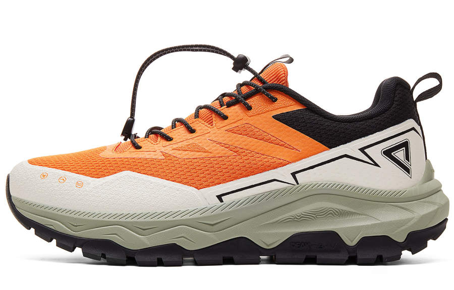 PEAK Cushioning Slip Resistant Abrasion Resistant Low top Running Shoes Men's Warm Sun Orange