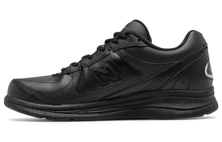New Balance New Balance NB 577 PU Leather Cushioning Coverage Cushioning Coverage Low top Running Shoes Men's Black US Version