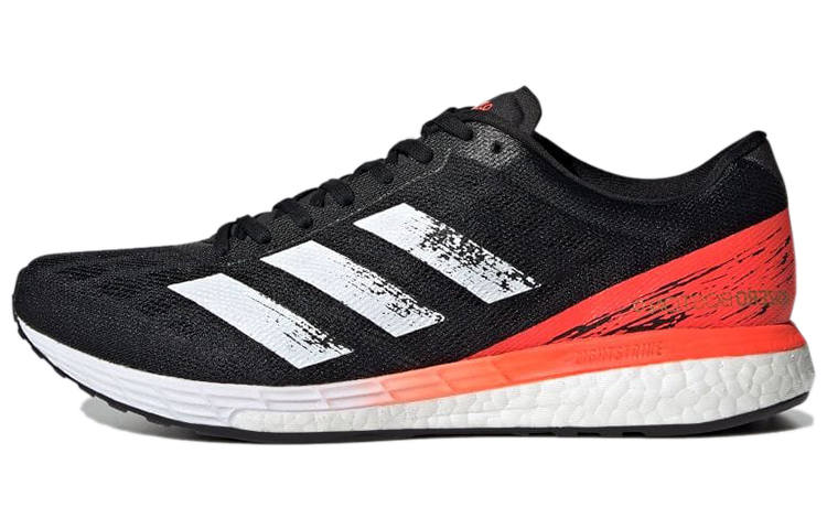 Adidas Adidas Adizero Boston 9 Abrasion Resistant Breathable Low top Training Running Shoes Men's Black