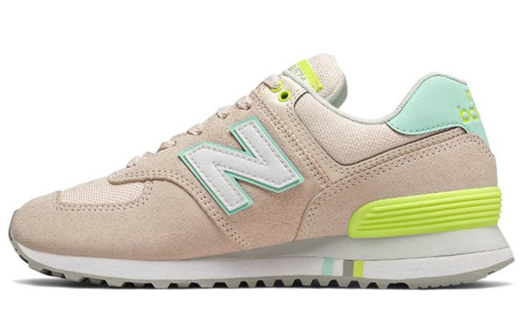 New Balance New Balance NB 574 Fresh Textile, Synthetic Leather Low top Marathon Running Shoes Women's Light Brown