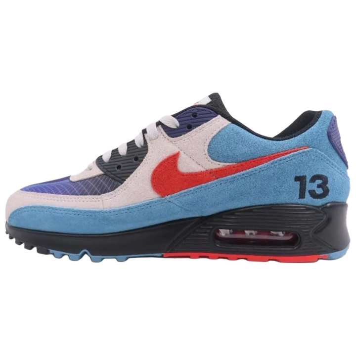 Nike TEDxPortland x Nike Air Max 90 Low top Casual Running Shoes Unisex Blue Gray
