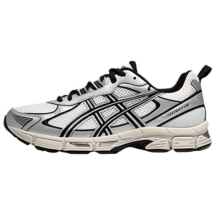Asics Gel Exalt 2 Textile, Synthetic Leather Cushioning Low top Running Shoes Men's Black White