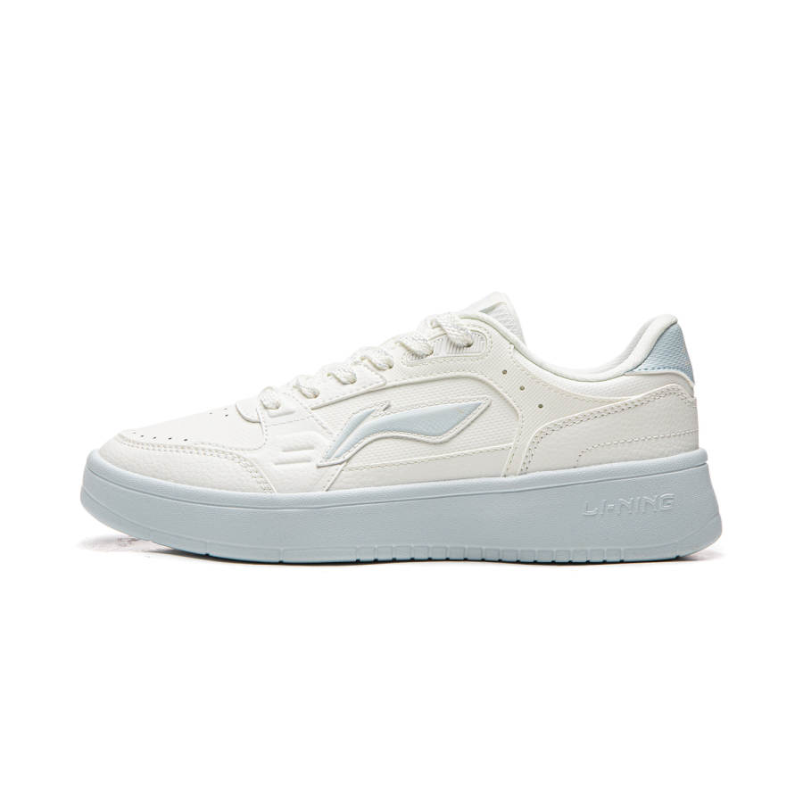 Li-Ning Li Ning Sycee Abrasion Resistant Lightweight Breathable Low top Skateboard Shoes Women's White Blue