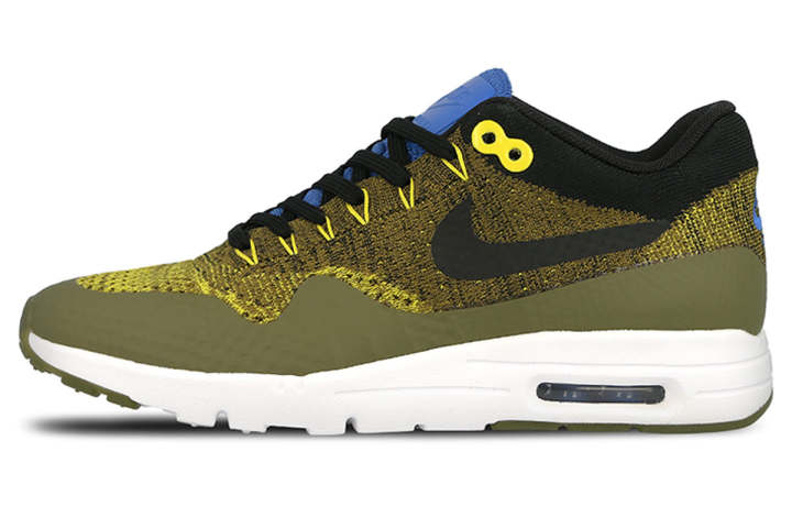 Nike Nike Air Max 1 Mesh, Textile Low top Running Shoes Women's Olive Green
