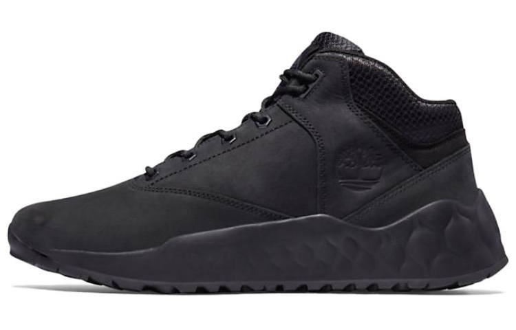 Timberland Solar Wave Leather Casual Abrasion Resistant Outdoor Boots Men's Black
