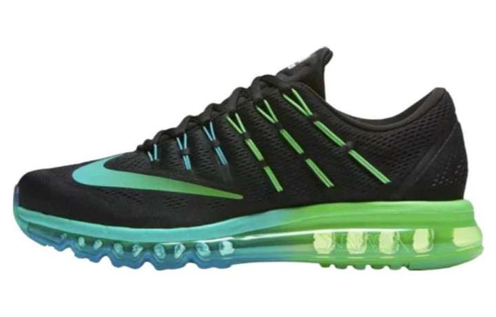 Nike Nike Air Max 2016 Comfortable Round Toe Low top Running Shoes Men's Black