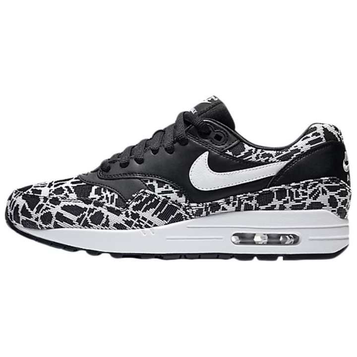 Nike Nike Air Max 1 Jacquard Black White Metallic Silver Women's