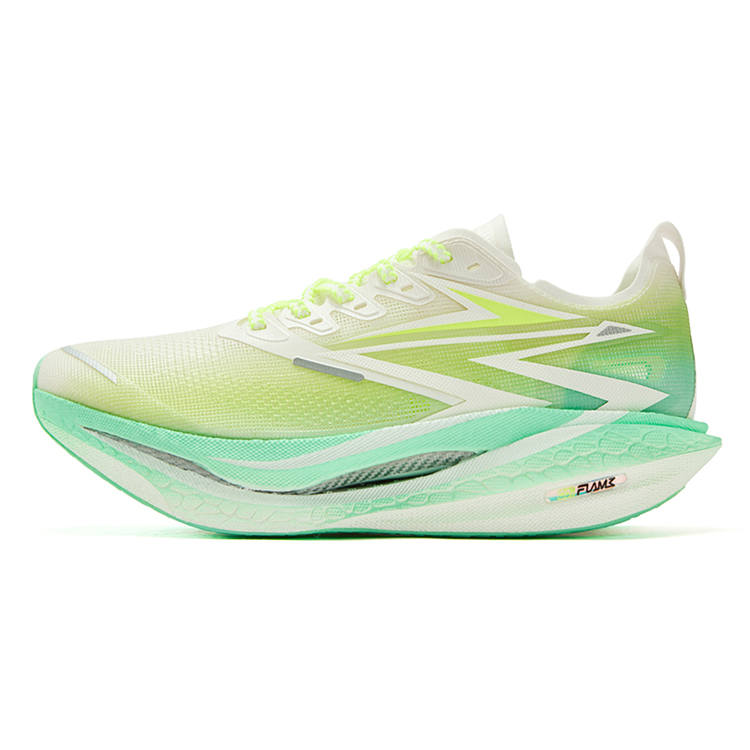 361° Flame 4.5 Low top Carbon Plate Casual Marathon Training Racing Running Shoes Unisex Neon Solar Yellow