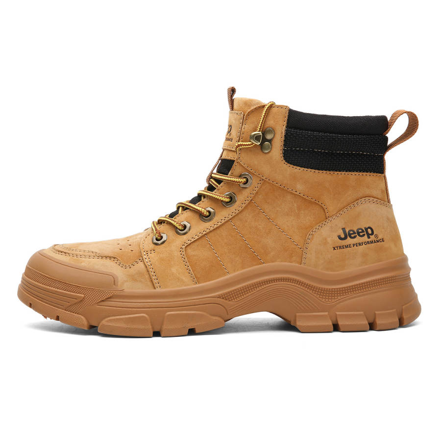 Jeep High top Outdoor Shoes Men's Gold
