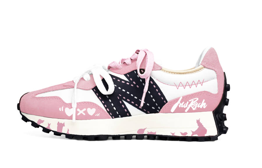 New Balance New Balance NB 327 Cushioning, Wear Resistant Low top Running Shoes Unisex Pink White