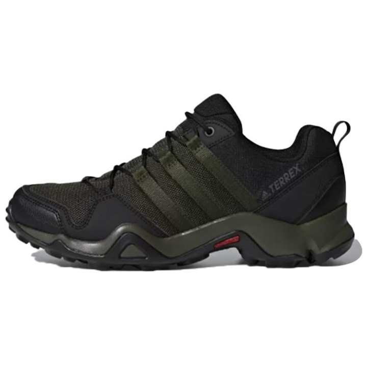 Adidas Adidas Terrex Ax2r Cushioning, Wear Resistant Low top Outdoor Shoes Men's Black Green