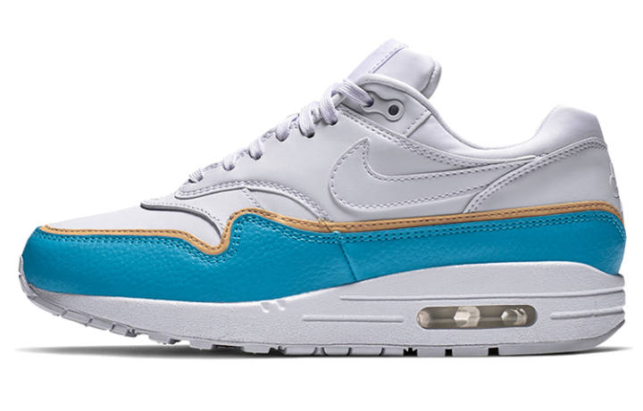 Nike Nike Air Max 1 Liner White Blue Women's