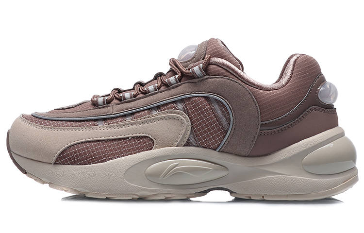 Li-Ning Li Ning V8 Abrasion Resistant Breathable Abrasion Resistant Breathable Low top Running Shoes Women's Umber