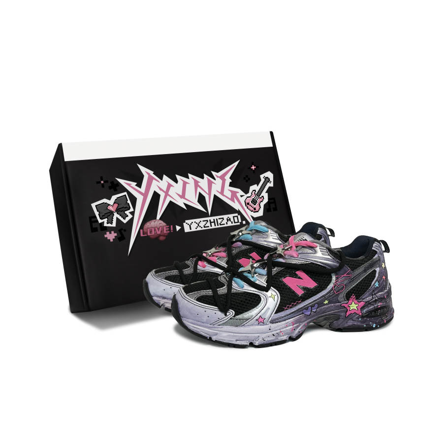 New Balance New Balance NB 530 Running Shoes Unisex Black Silver Purple