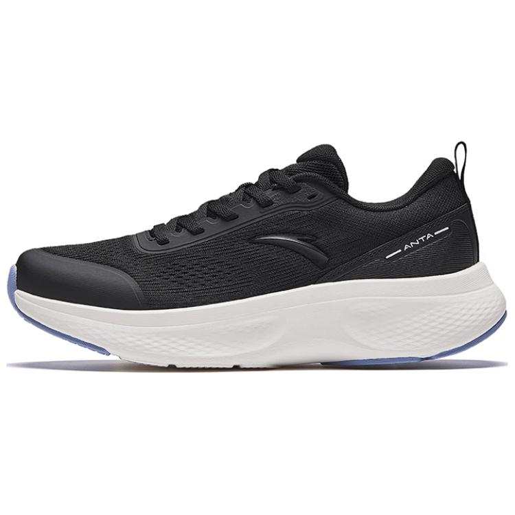Anta Comfortable And Trendy Mesh Non slip Lightweight Low top Running Shoes Women's Basic Black