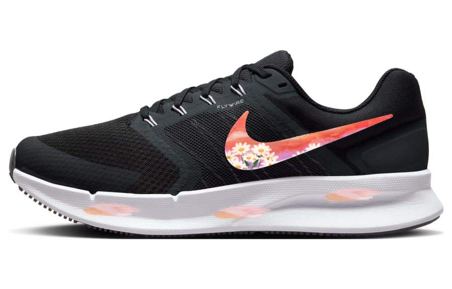 Nike Nike Run Swift 3 Mesh Slip Resistant, Abrasion Resistant, Lightweight Low top Marathon Running Shoes Men's Black White