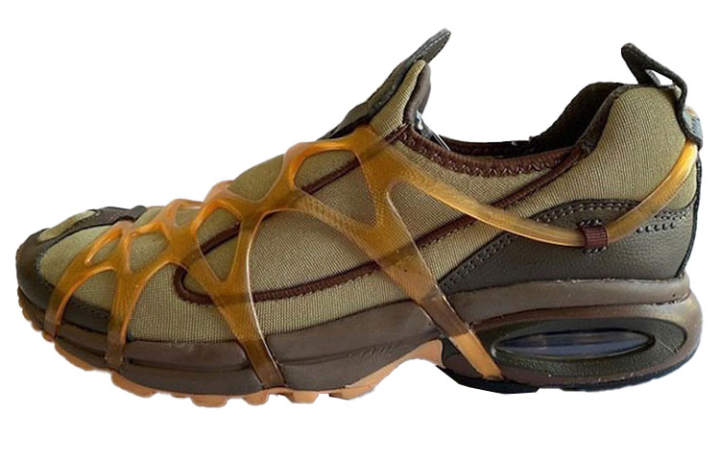 Nike Nike Air Kukini Cushioning Slip Resistant Abrasion Resistant Breathable Low top Running Shoes Men's Olive Green