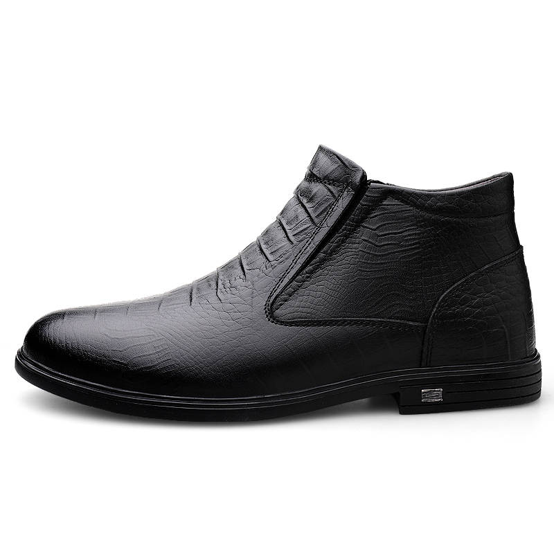 PAIBLOKS Top Grain Cow Leather Men's Casual Shoes Men's