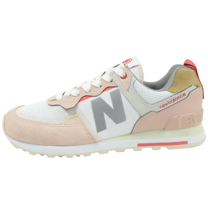 New Balance New Balance 574 Series Low Tops Retro Pink White Women's
