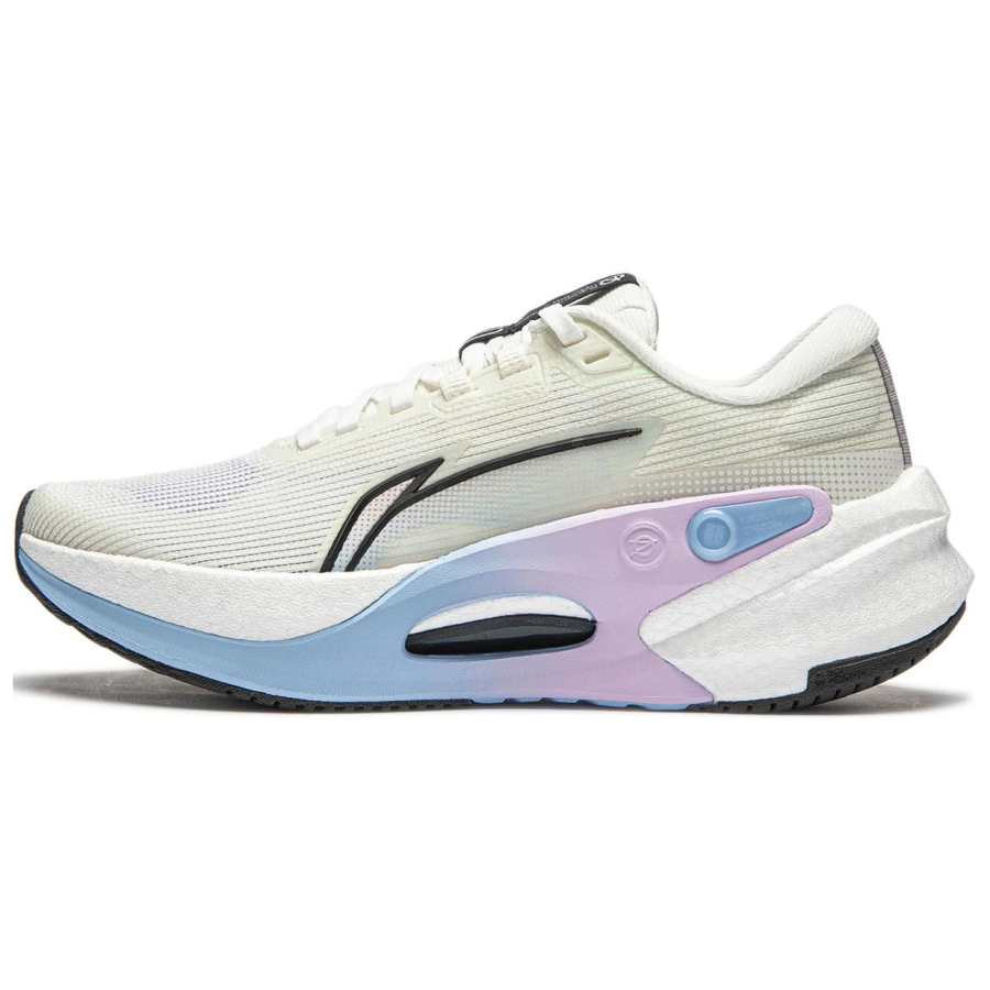 Li-Ning Li Ning Furious Rider 7.0 V2 Running Shoes Women's Low Top Ivory/Black/Sky Blue