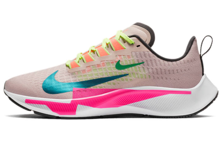 Nike Nike Pegasus 37 Fabric Cushioning Slip Resistant Cushioning Slip Resistant Low top Marathon Running Shoes Women's Pink