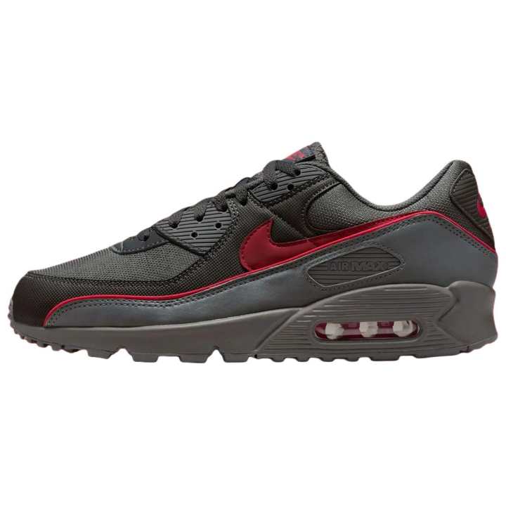 Nike Nike Air Max 90 Running Shoes Men's Black Red
