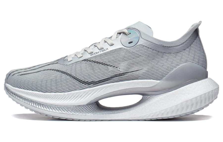 Li-Ning Li Ning Shadow 2 Essential Fabric Slip Resistant Abrasion Resistant Low top Running Shoes Men's Gray