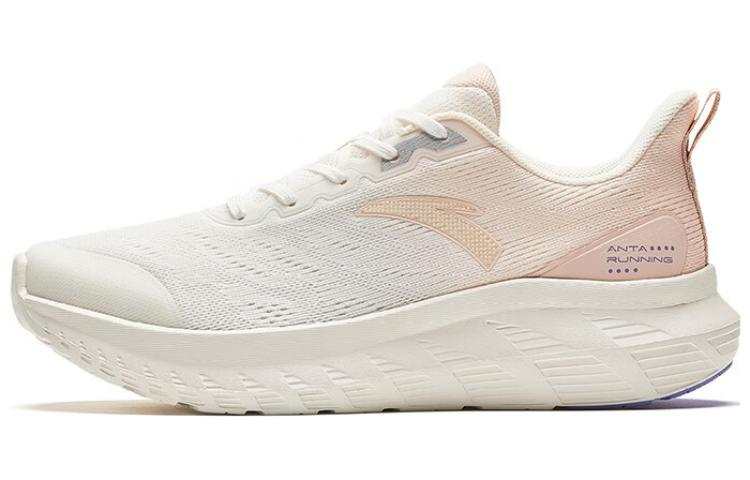 Anta Light Cloud Fabric Cushioning Slip Resistant Low top Running Shoes Women's White