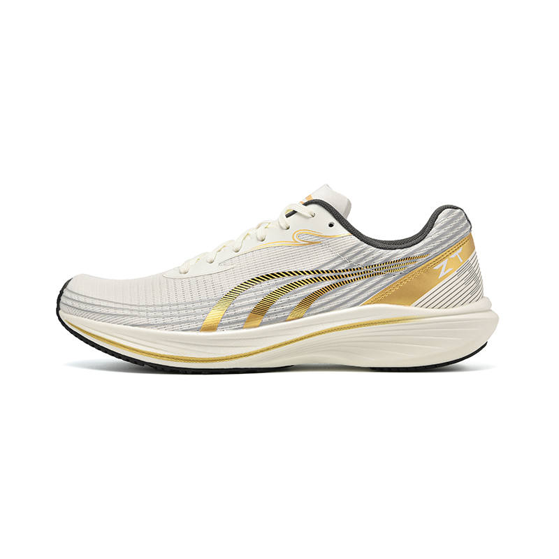 DO-WIN DO WIN Breathable Low top Physical Fitness Test Physical Fitness Test Running Shoes Unisex Ecru Gold
