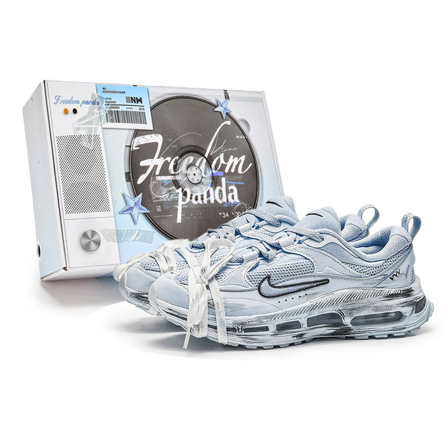 Nike Nike Air Max Bliss Abrasion Resistant Abrasion Resistant Low top Running Shoes Women's Blue